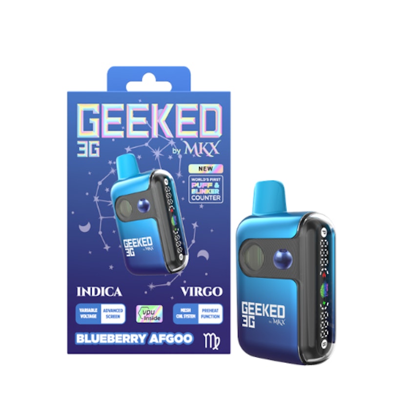 Geeked by MKX 3g Disposable Blue Afgoo
