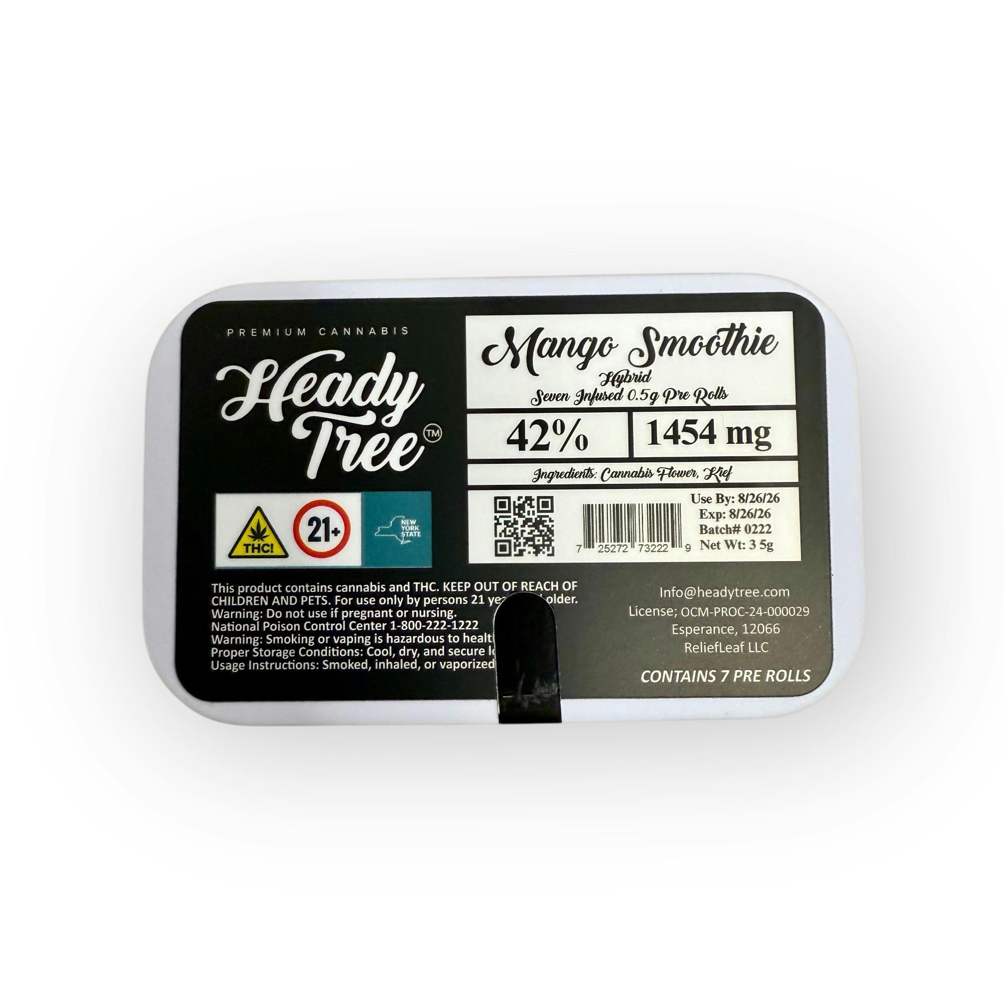 Mango Smoothie Infused Shorty's - 7pk