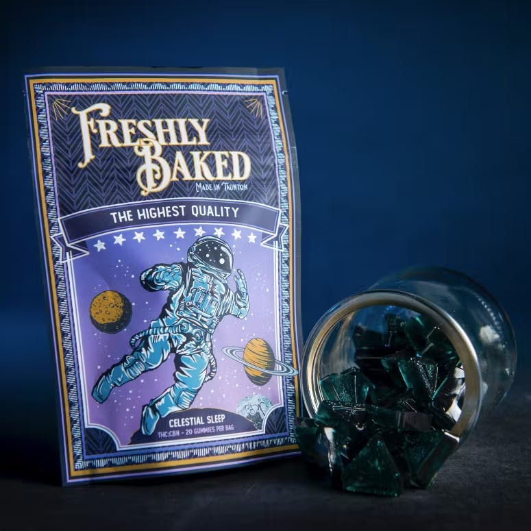 Product Celestial Sleep Blueberry Gummies 1:1 THC:CBN | Edibles | 200mg