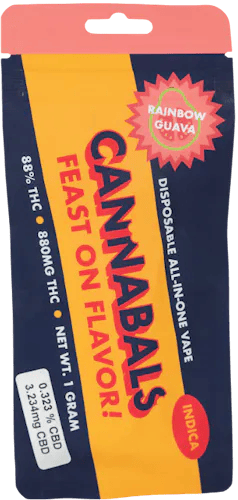 Rainbow Guava  Disposable Vape  1g by Cannabals | Buy Online | Treehouse  Cannabis | Treehouse Cannabis