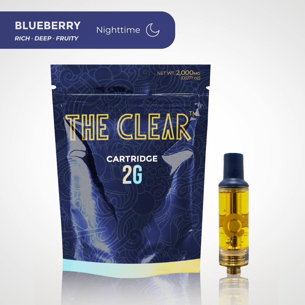 The CLEAR Original Cartridge 2000mg | Blueberry | Medicine Man Rogers @  Longmont (Dispensary