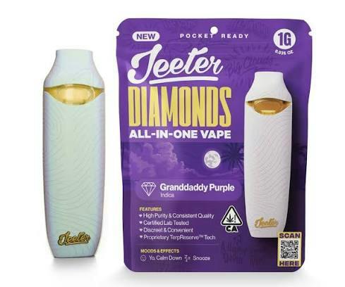 Jeeter - 1g Diamond Disposable - Granddaddy Purp