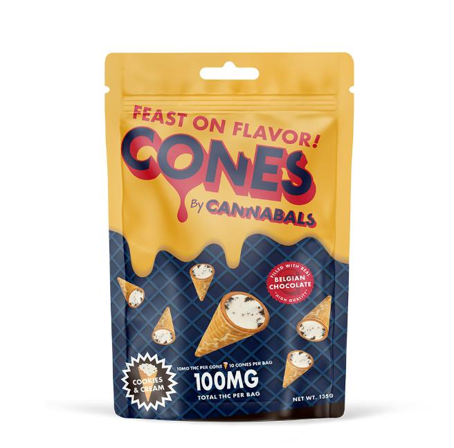 在庫処分セール CBN SIDE COOKIES 10個セット Cones Cookies & Cream 10pk 10mg - The Flowery NY