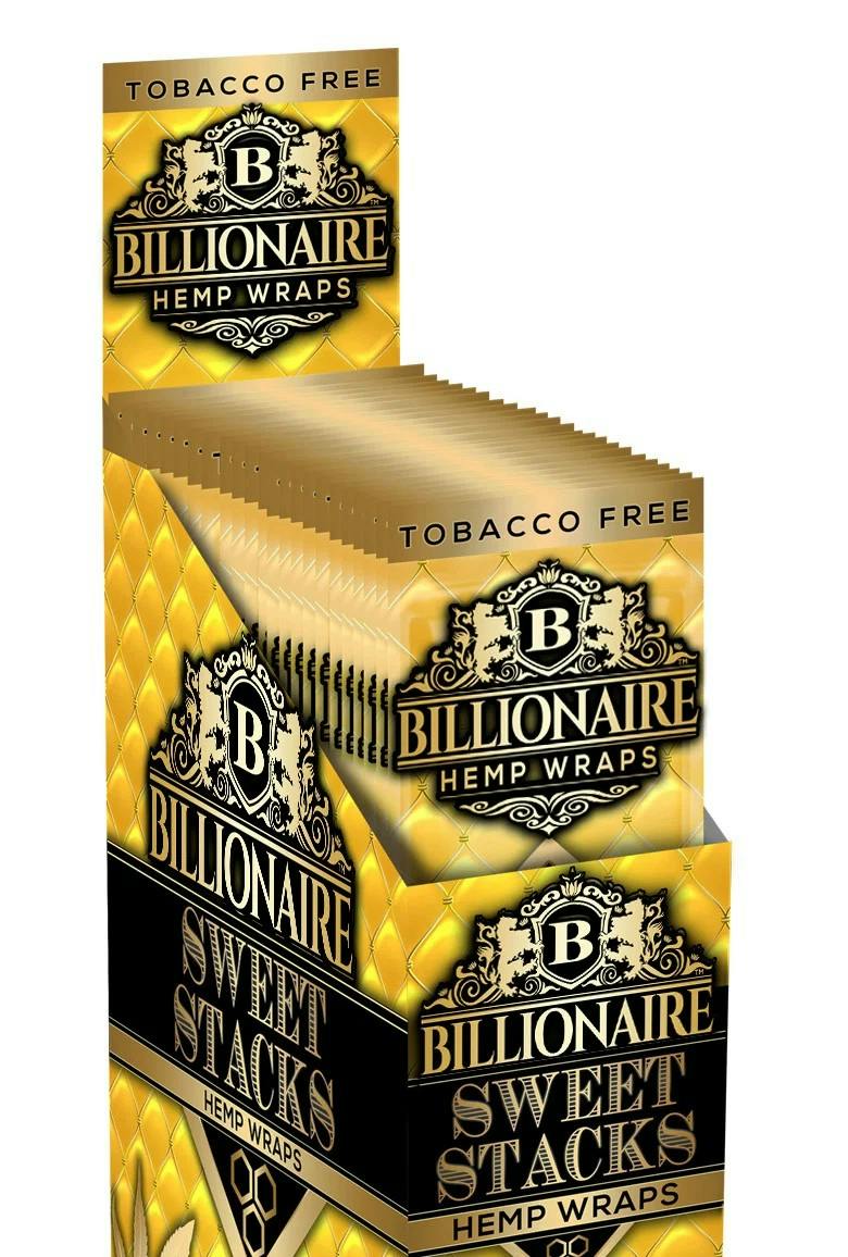 Billionaire Sweet Stacks Hemp Wraps Tobacco Free by Gatsby Cannabis Co. – Accessories at Gatsby Cannabis