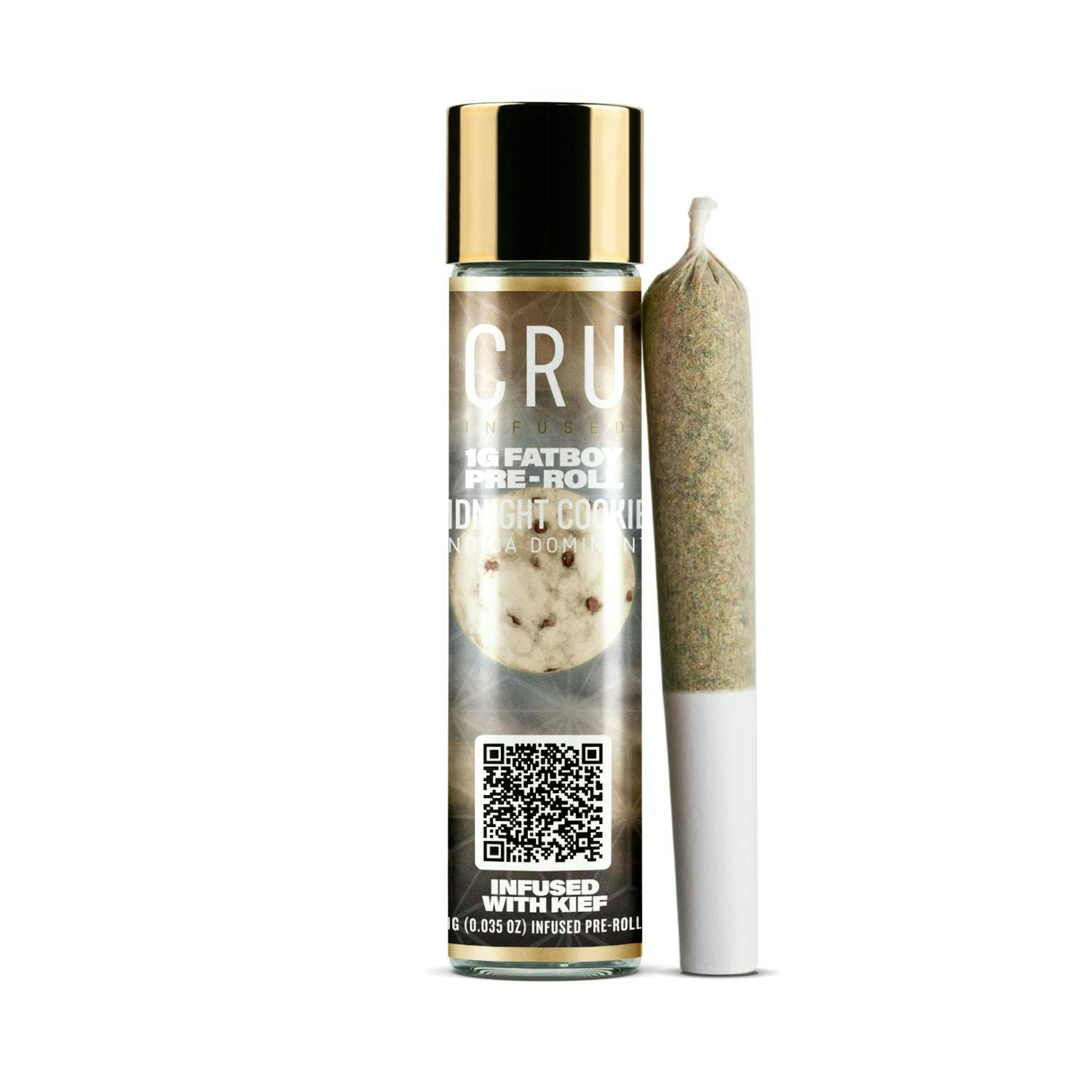 CRU | Midnight Cookies Fat Boy Infused Pre-Roll