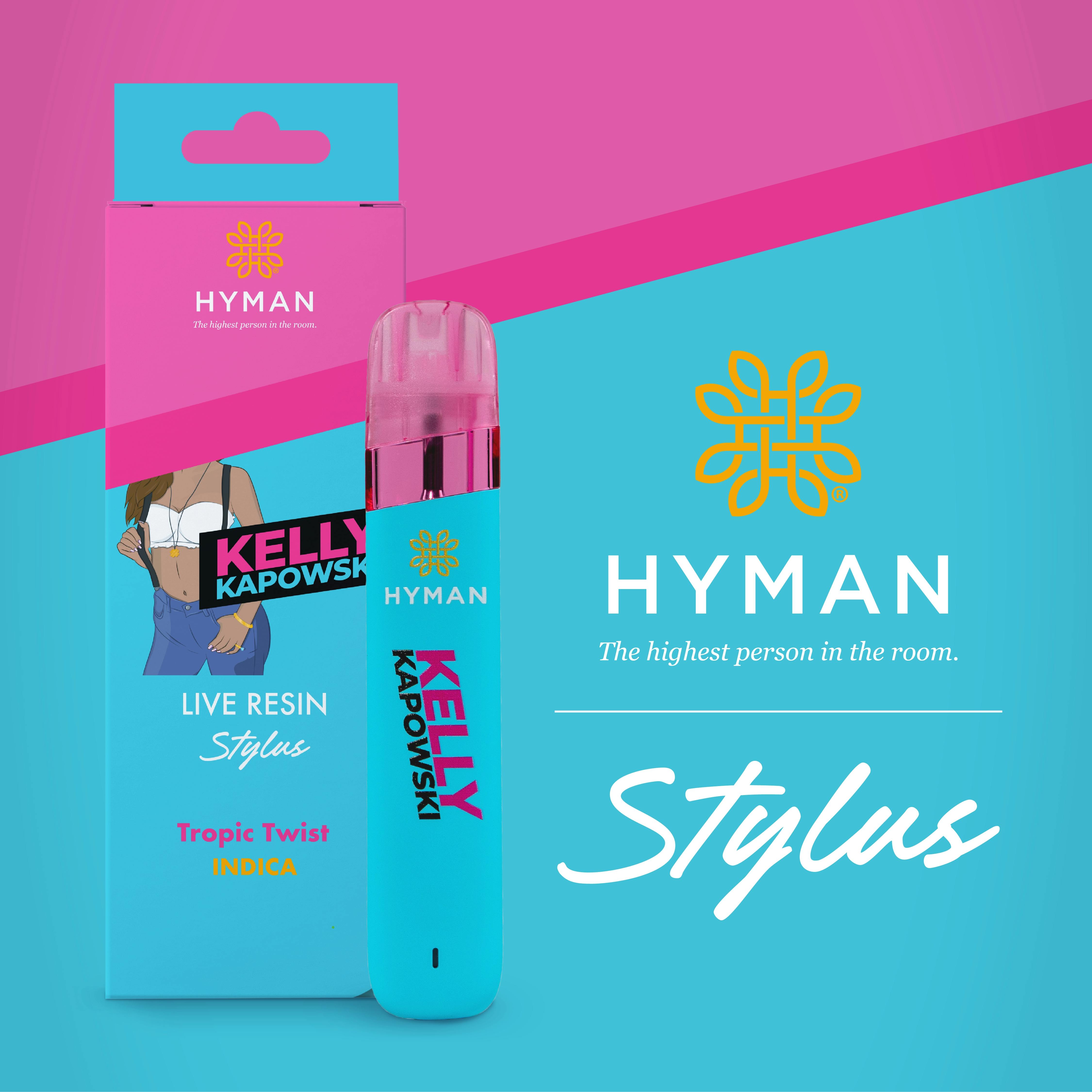 Hyman Stylus - Live Resin Disposable 1g - Kelly Kapowski- Indica | Cloud  Cannabis - (GR 28th St.)