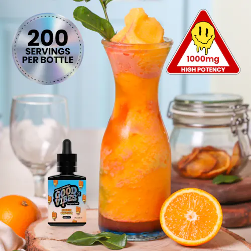 Good Vibes X Orange Creamsicle 1000mg THC Tincture Syrup 30mL-3