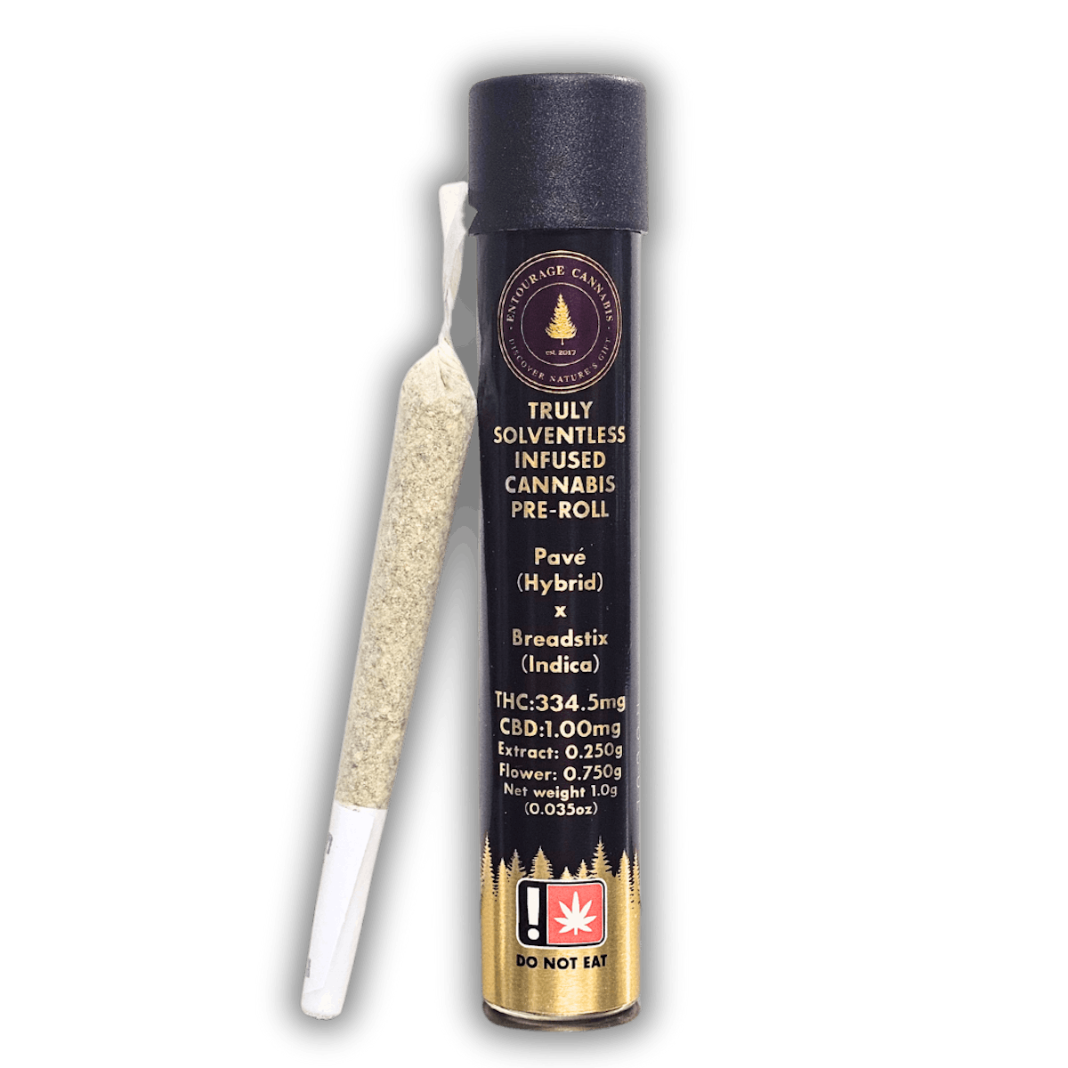 Photo of Entourage Cannabis 1g ORANGE BANG x PAPAYA TART Solventless Infused Pre-Roll