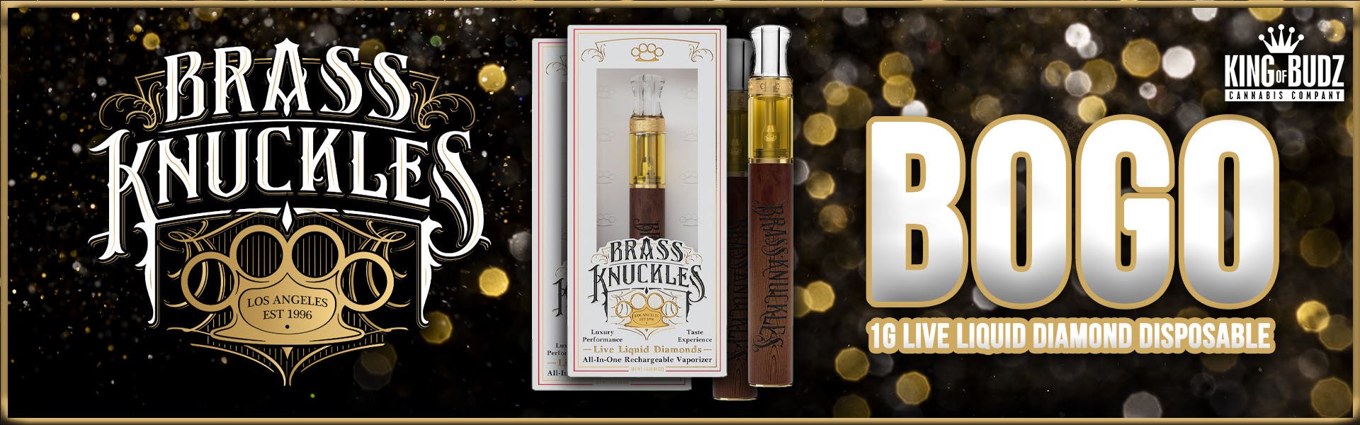 Brass Knuckles 1g Live Liquid Diamond Disposable - BOGO