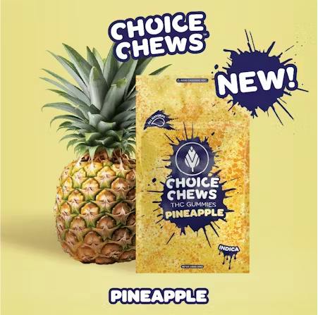 Product Choice Chews | Pineapple | Gummies | 100mg (Indica)