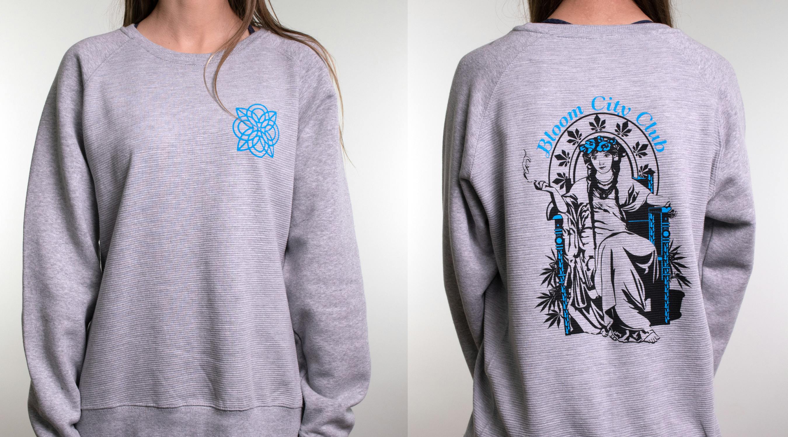 Product: Bloom City Club Long Sleeve Shirt | Gray | XS-XL