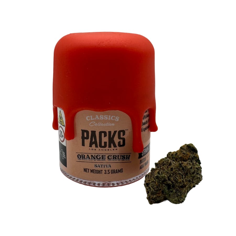 Packs | 3.5g Flower Jar | Orange Crush