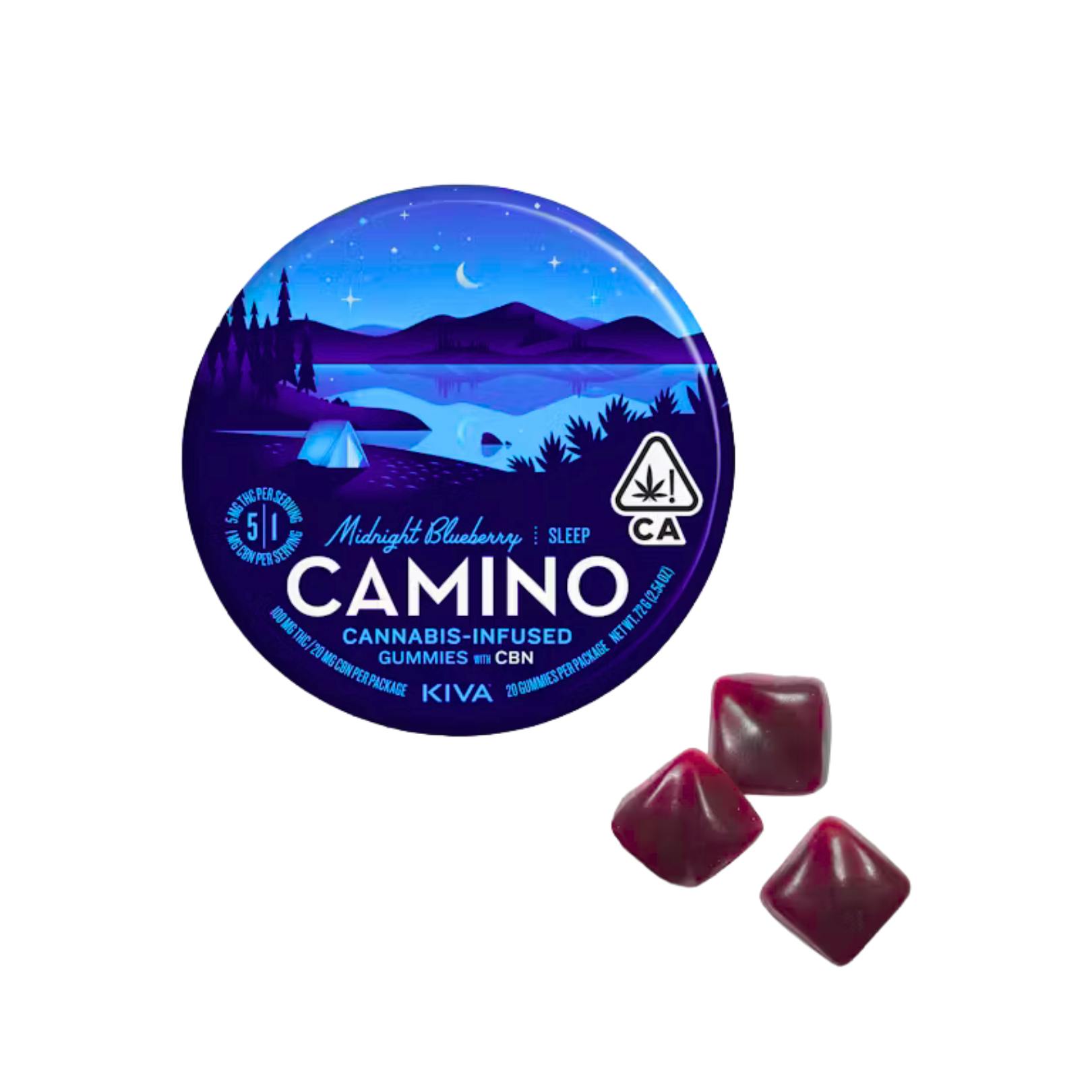MIDNIGHT BLUEBERRY GUMMIES 5:1 THC/CBN