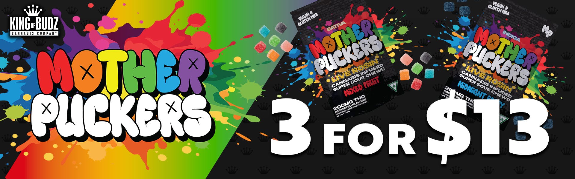 Mother Puckers 200mg - 3 for $13