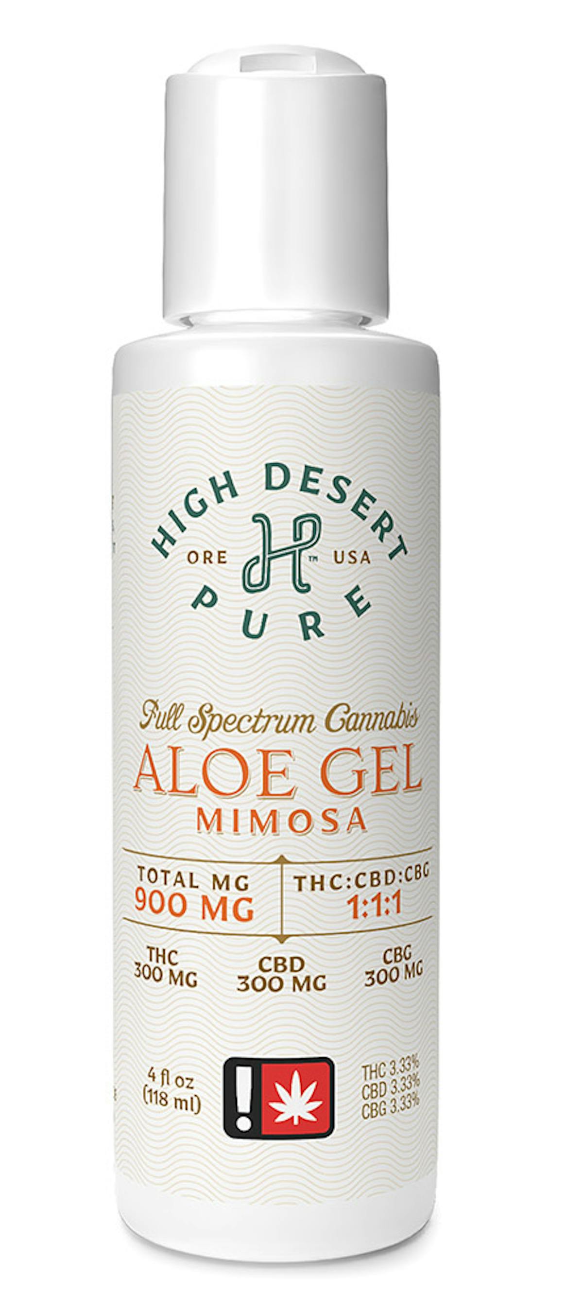 Photo of High Desert Pure 4 fl oz 1:1:1 MIMOSA Aloe Gel