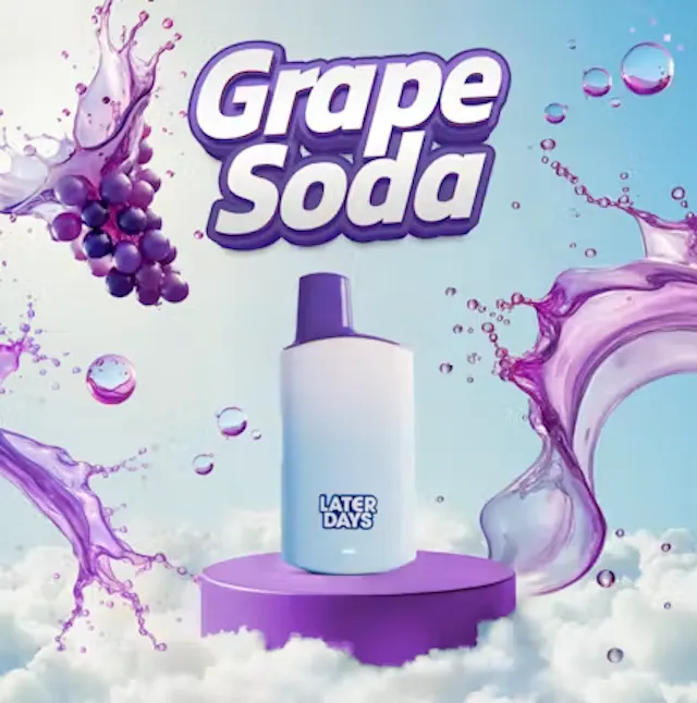 Later Days Disposable Grape Soda 2g (hybrid, disposables)