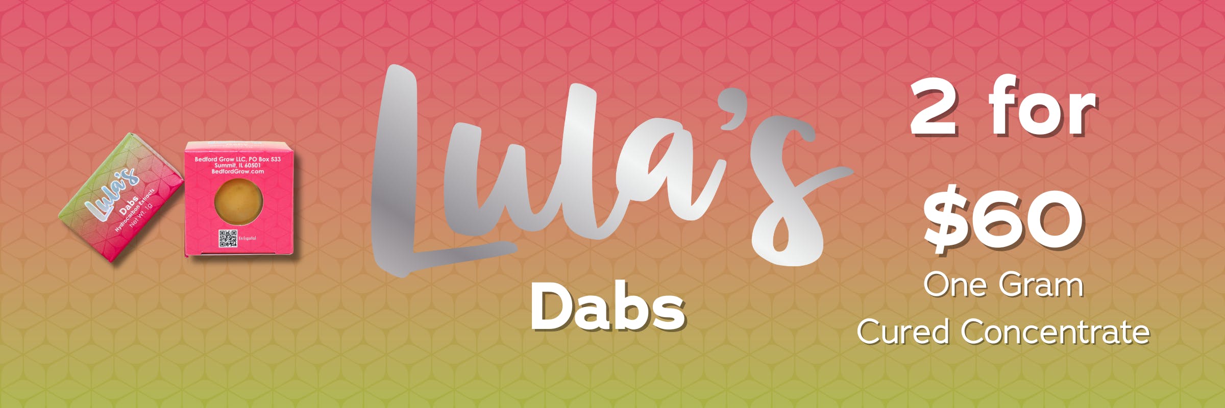 lula's bundle deal two for sixty one gram concentrates dabs