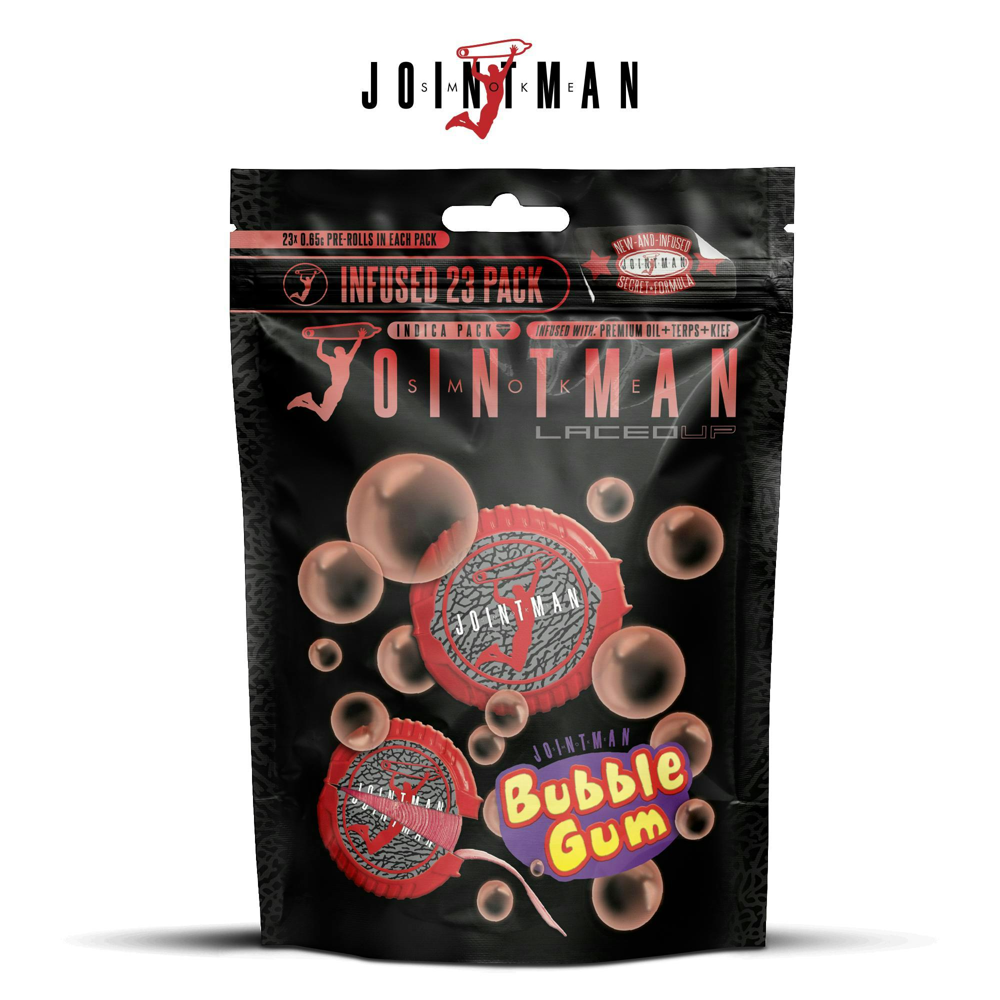 Jointman - 23-Pack .65g Infused Prerolls - Bubble Gum