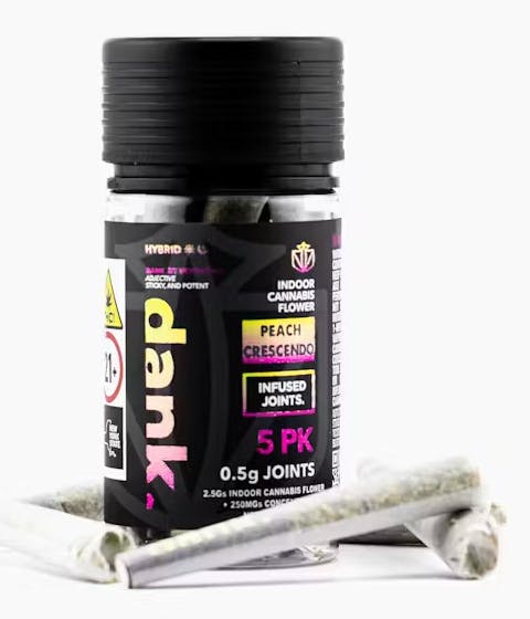 Peach Cresendo | 5 Pack | Infused Pre roll | Hybrid | Dank