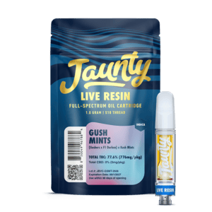 Jaunty - 1g Live Resin Cart - Gush mints