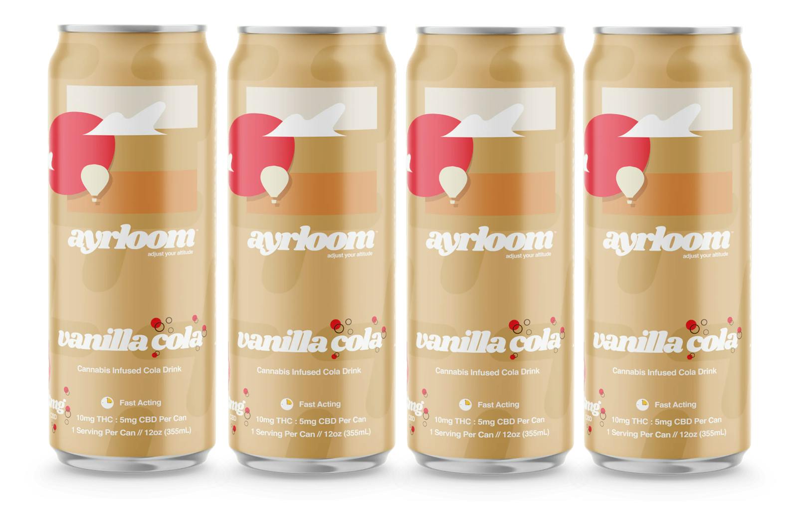 Photo of “up” 2:1 vanilla cola infused beverage 4-pack | 40mg