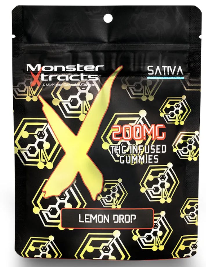 Product: Monster Xtracts | Gummies - Lemon Drop (Sativa) - 200mg