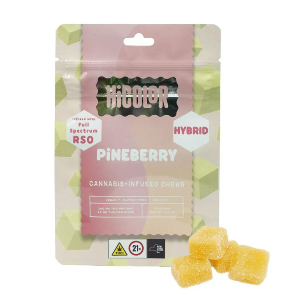 HICOLOR - 100mg RSO Gummies - Pineberry