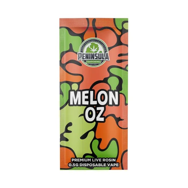 Peninsula - .5g Live Rosin Disposable - Melon OZ