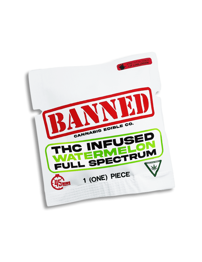 Banned: Singles - Watermelon Nerdless 200mg Gummy