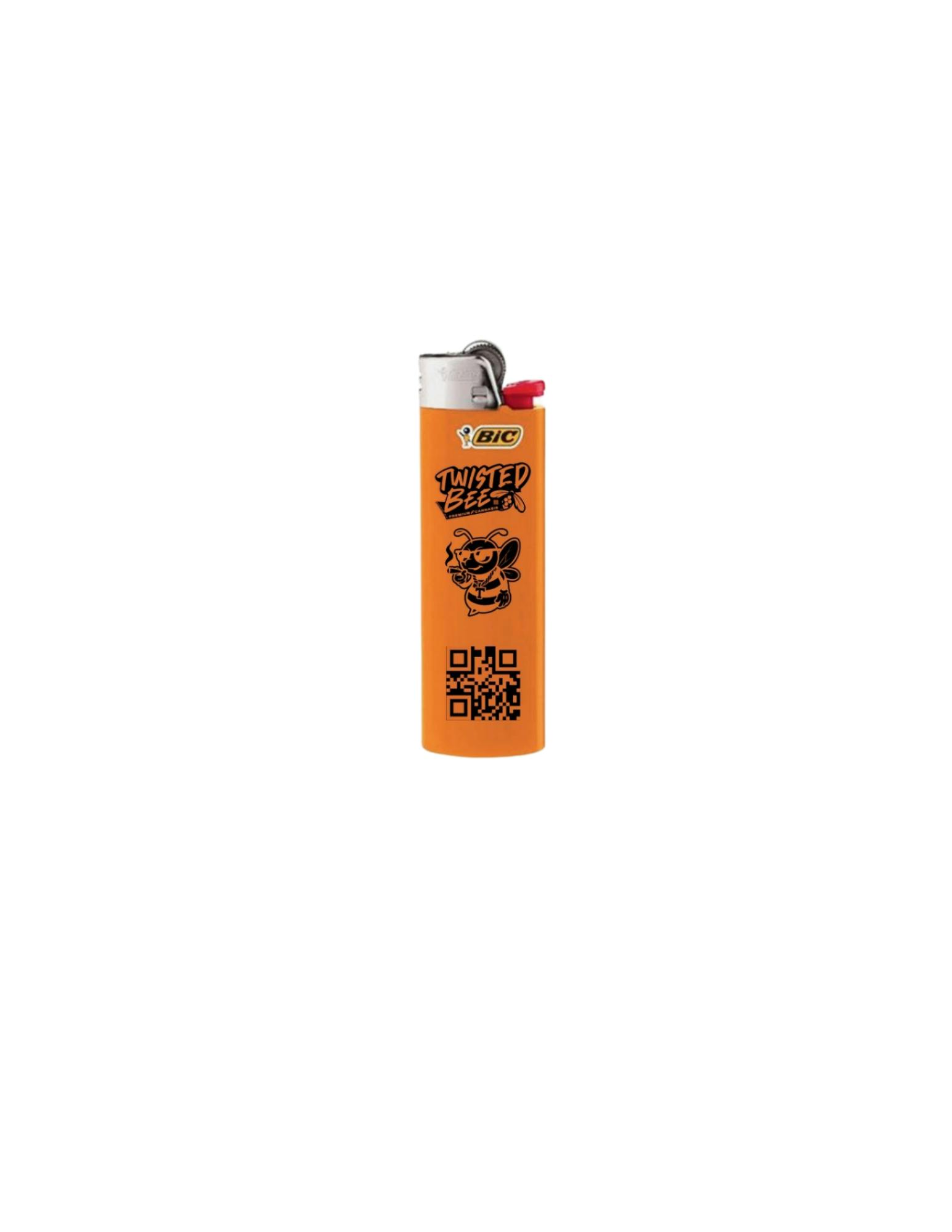 Product: Twisted Bee | Bee Orange/Black | Bic Lighter