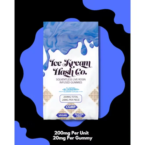 Ice Kream Hash - 200mg Rosin Gummies - Blueberry
