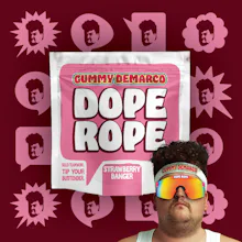 DOPE ROPE | Strawberry Banger | 200MG | Premium Gummy Rope