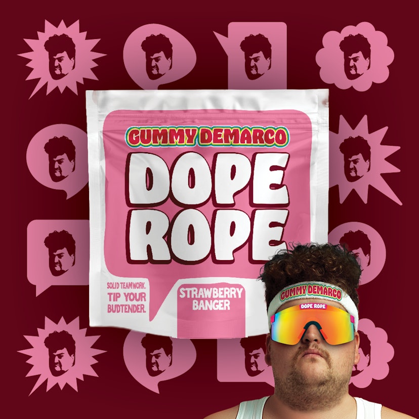 DOPE ROPE | Strawberry Banger | 200MG | Premium Gummy Rope