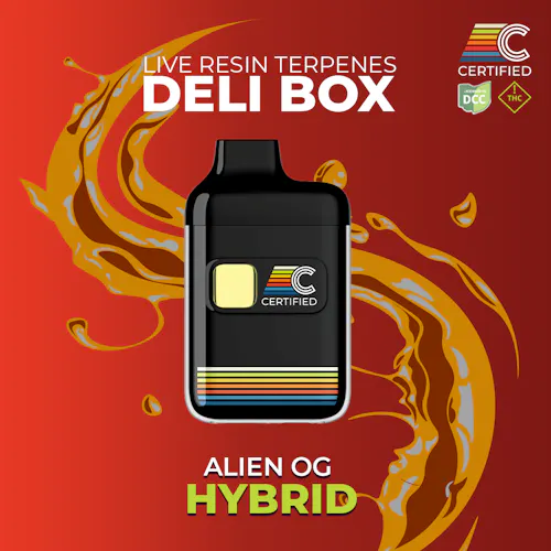Certified: Alien OG – Deli Box Disposable 1g-active
