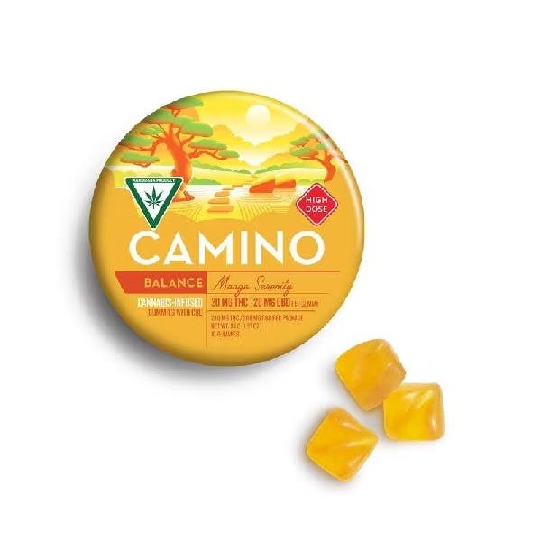 Camino | Mango Serenity 1:1 THC:CBD Gummies | 200mg:200mg