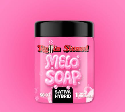 ROLLIN STONED ROLLIN STONED | MELO SOAP | PRE-ROLL PACK | 1 x 56 | 56G | SATIVA/HYBRID — PRE_ROLLS