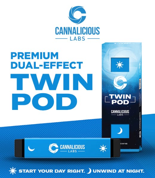 Product: Cookies 'N Cream | 2g | Disposable | Twin Pod | Cannalicious Labs