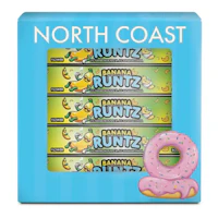 North Coast x Pressure Pack x Pure Coast - 2.5g Rice Paper Donut Tier 1 - Banana Runtz - product image at King of Budz