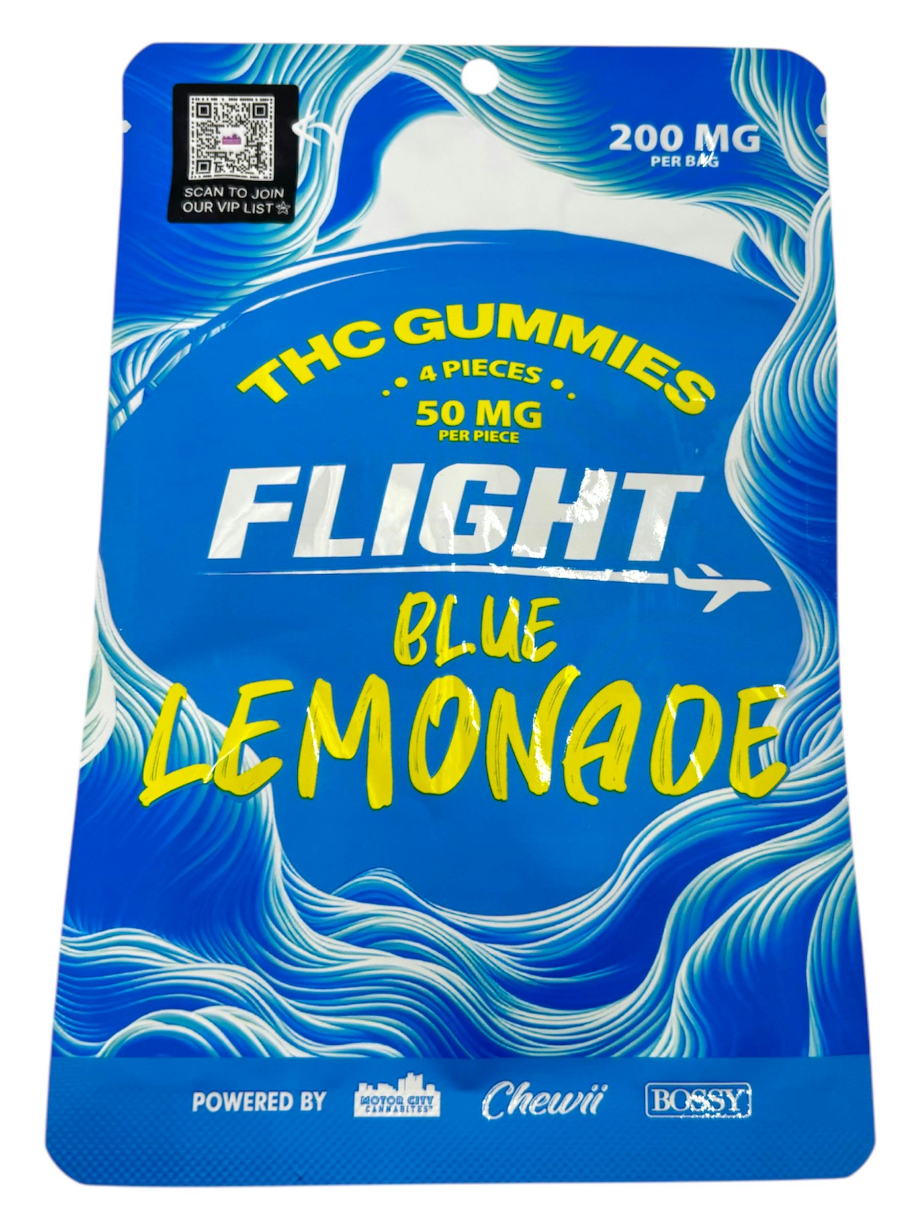 Flight Blue Lemonade Gummies 200mg Rec | Exclusive Lowell