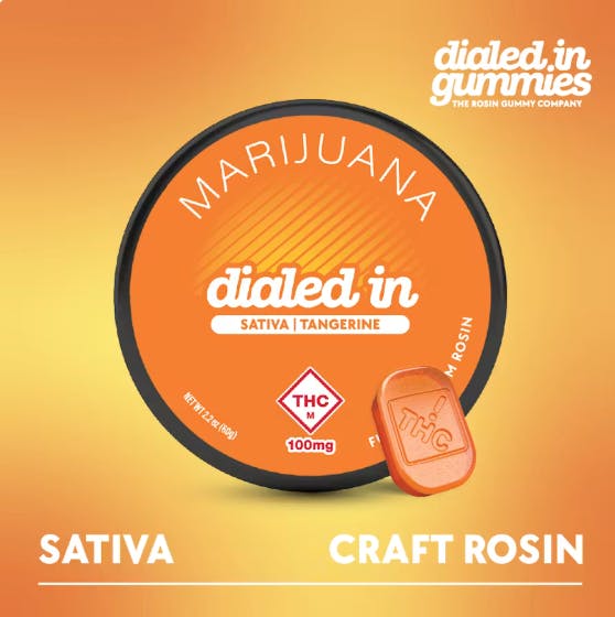 Product Dialed In Classic | Tangerine | Rosin Gummies | 100mg