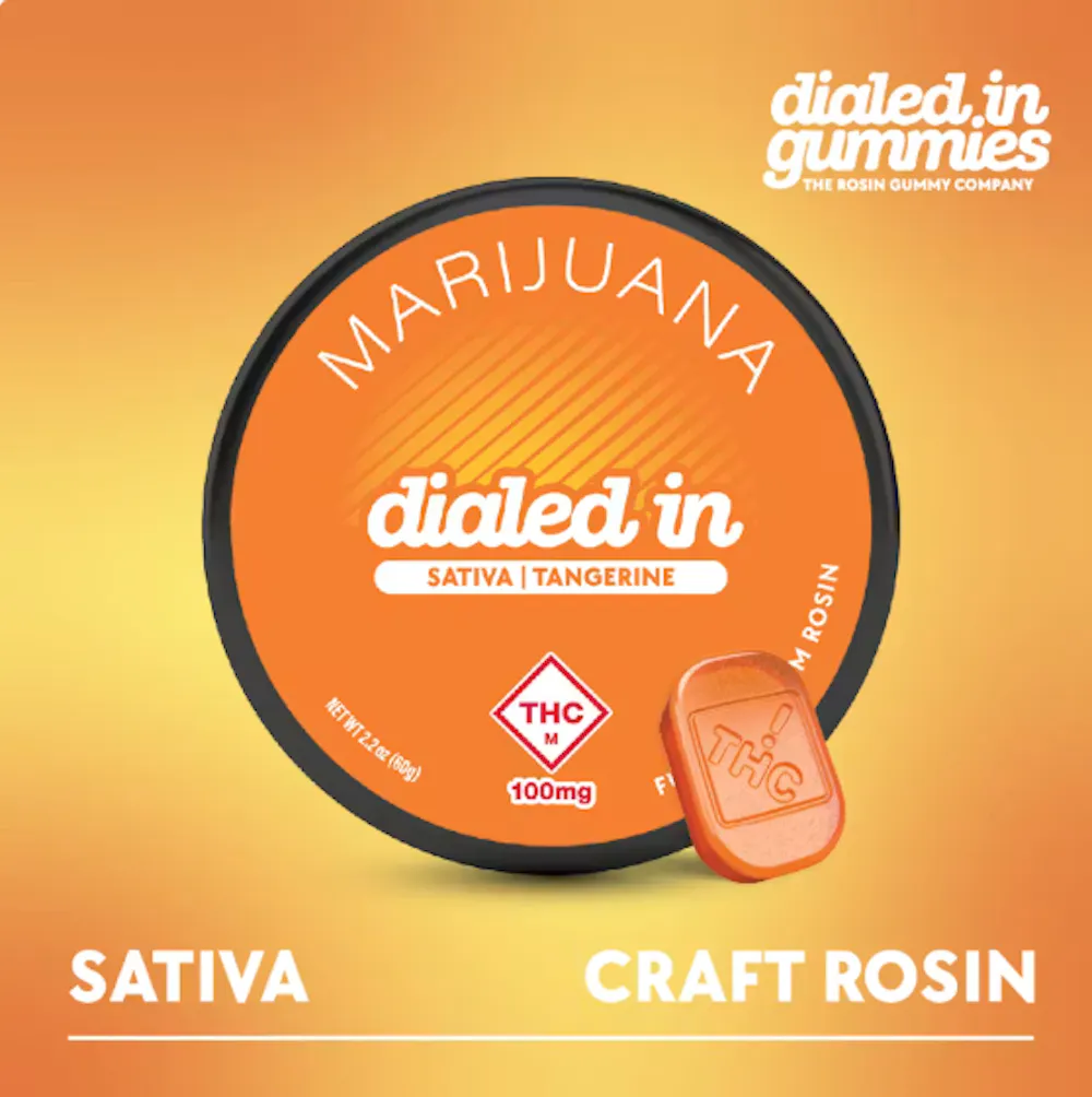 Product Dialed In Classic | Tangerine | Rosin Gummies | 100mg