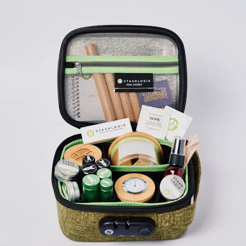 Stashlogix | Silverton | Odor-Proof Case | Small | Green-1