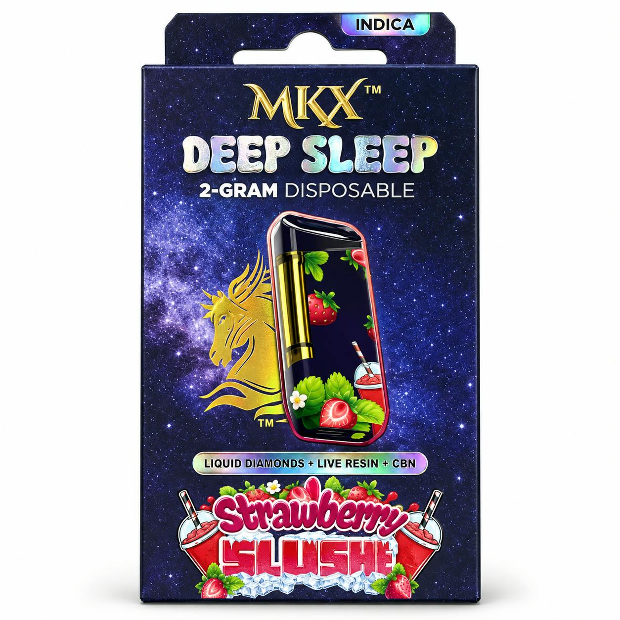MKX - 2g Live Resin Disposable - Strawberry Slush (Deep Sleep)