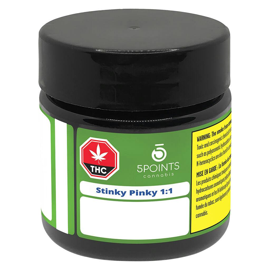 5 points - stinky pinky 1:1
