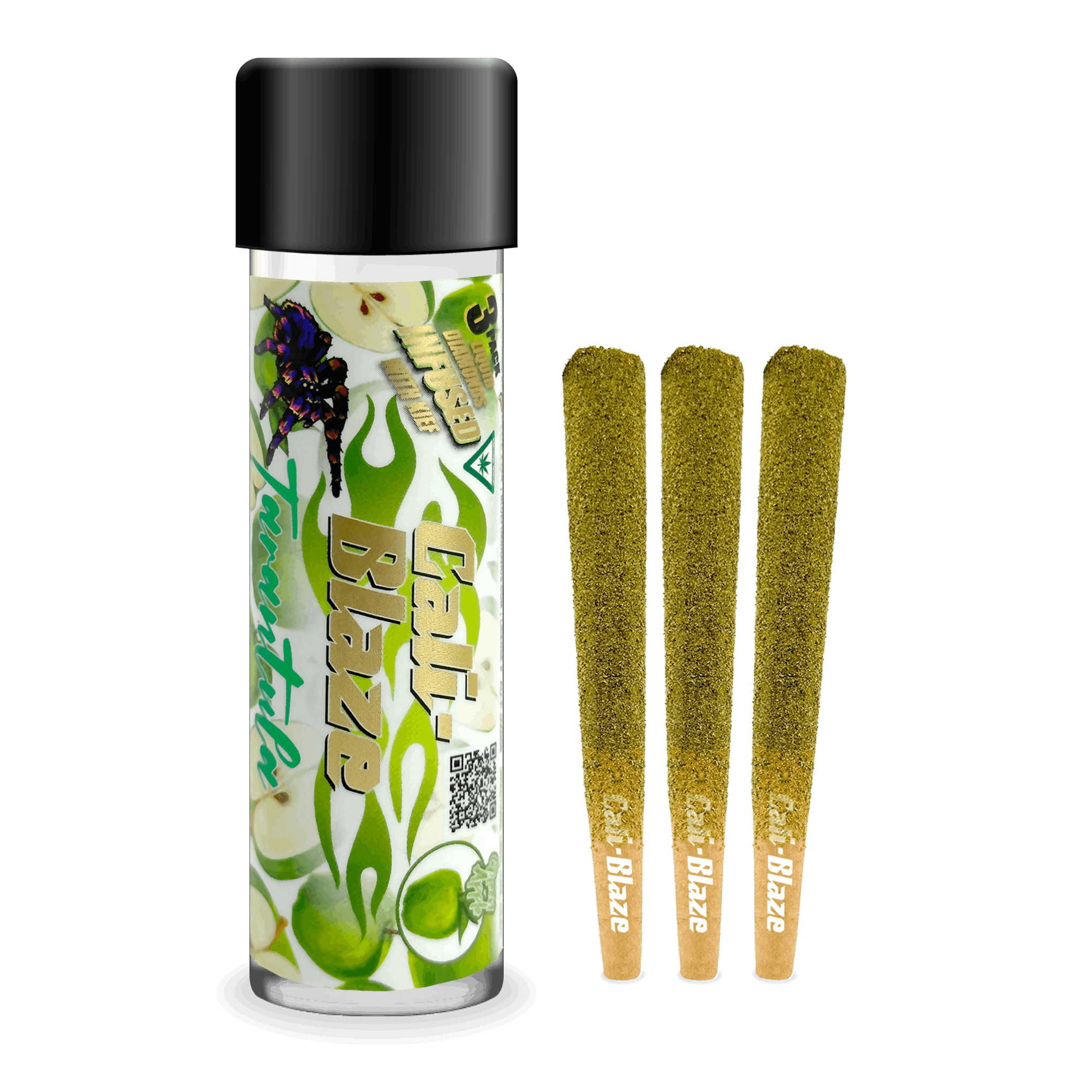 Cali-Blaze | Tarantula Pre-Roll 3-Pack - 3g - Green Apple