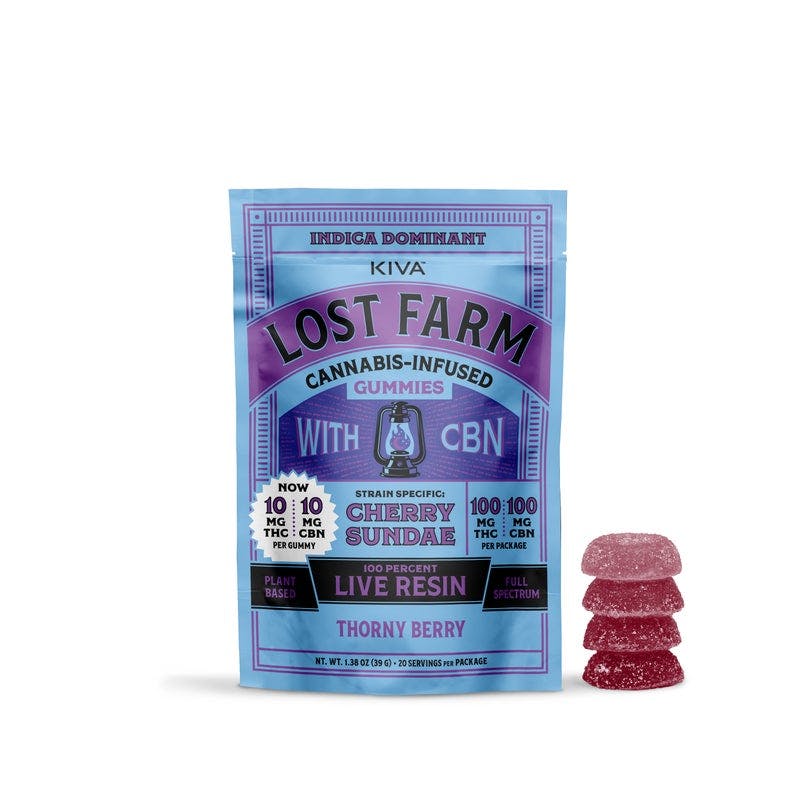Lost Farm Thornyberry x Cherry Sundae | 100mg | 10mg Per Piece