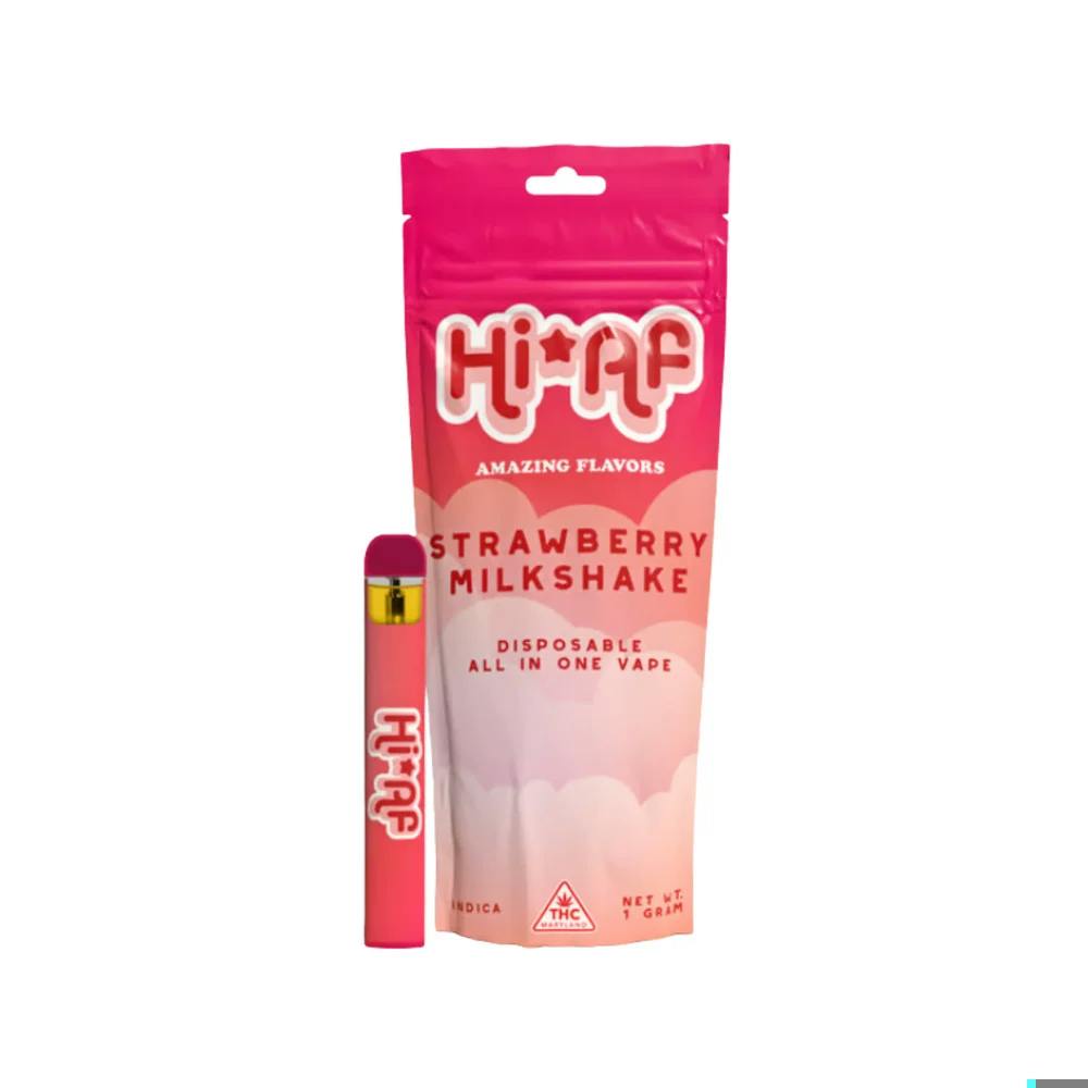 HI*AF - 1g Disposable - Strawberry Milkshake