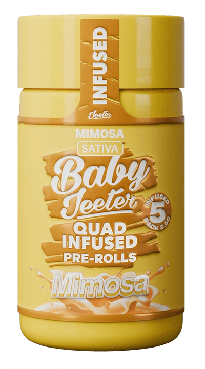 Baby Jeeter Quad Mimosa Sativa by Jeeter – Pre-Rolls at Gatsby Cannabis
