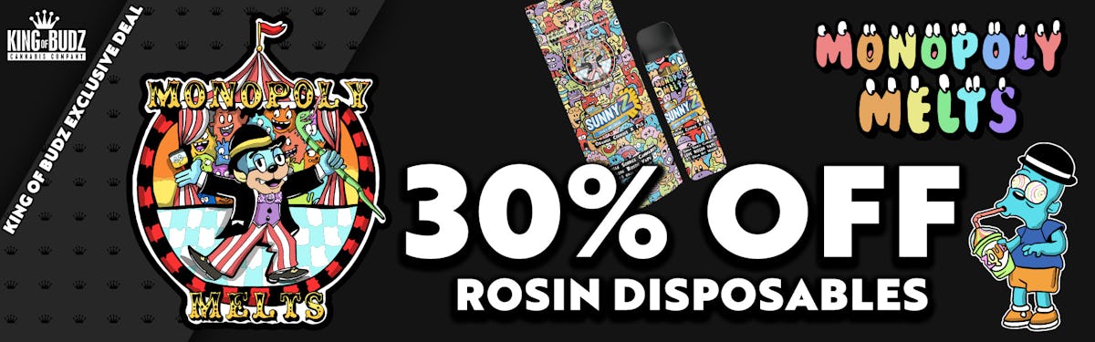 Monopoly Melts All Rosin Disposables - 30 Percent OFF