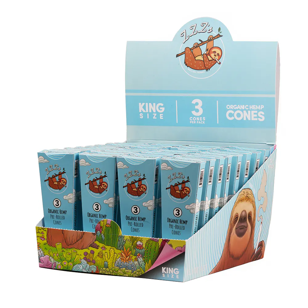 Product ZZZ's - Organic Hemp Cones King Size - 3pk